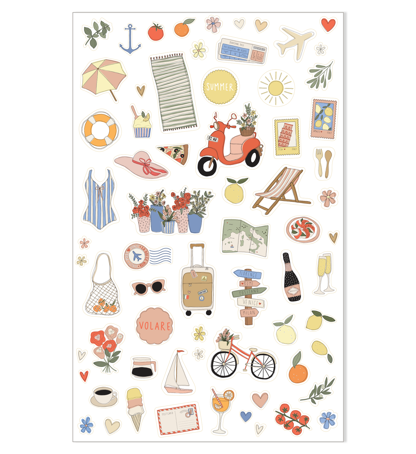 Illustrated Stickers | Travel