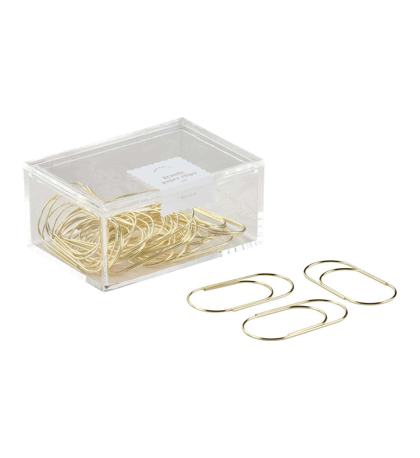 Paper Clips | Grande | Gold | Set of 30 | PRE-ORDER