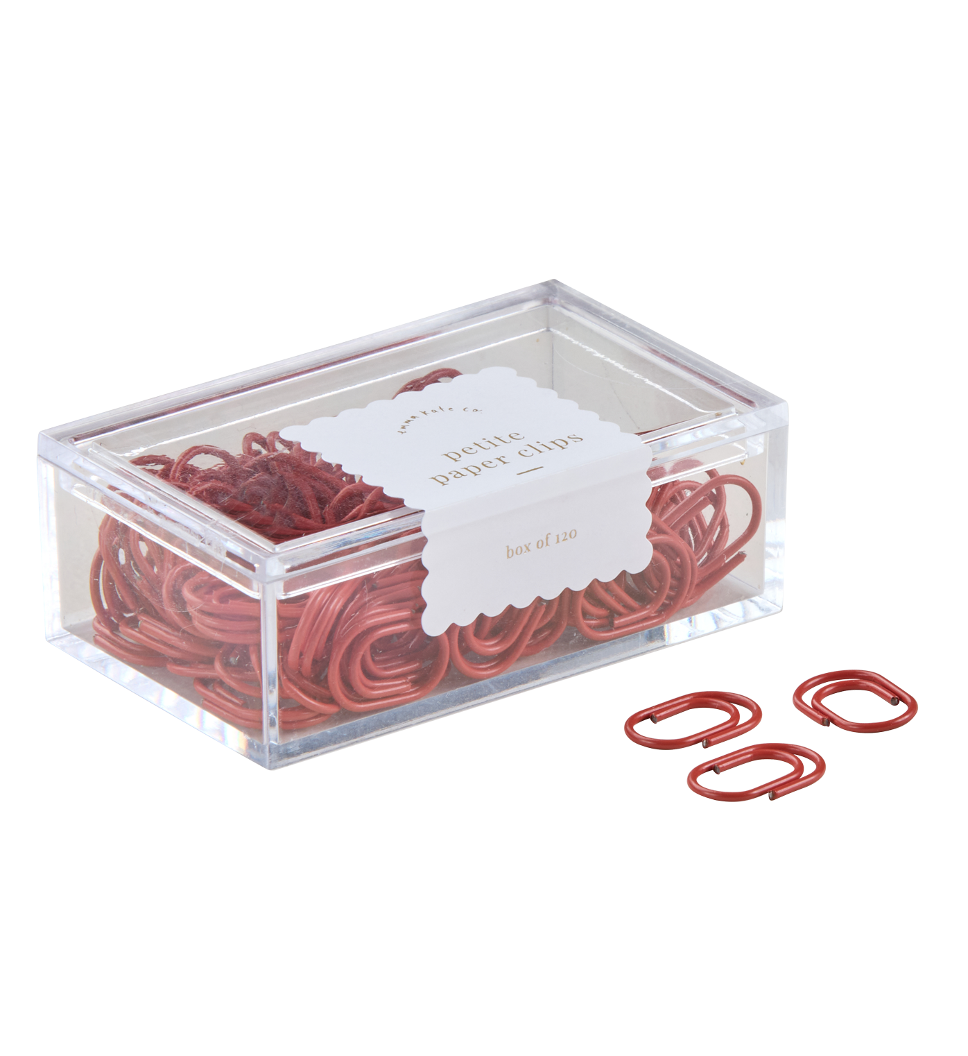 Paper Clips | Petite | Scarlet | Set of 120 | PRE-ORDER