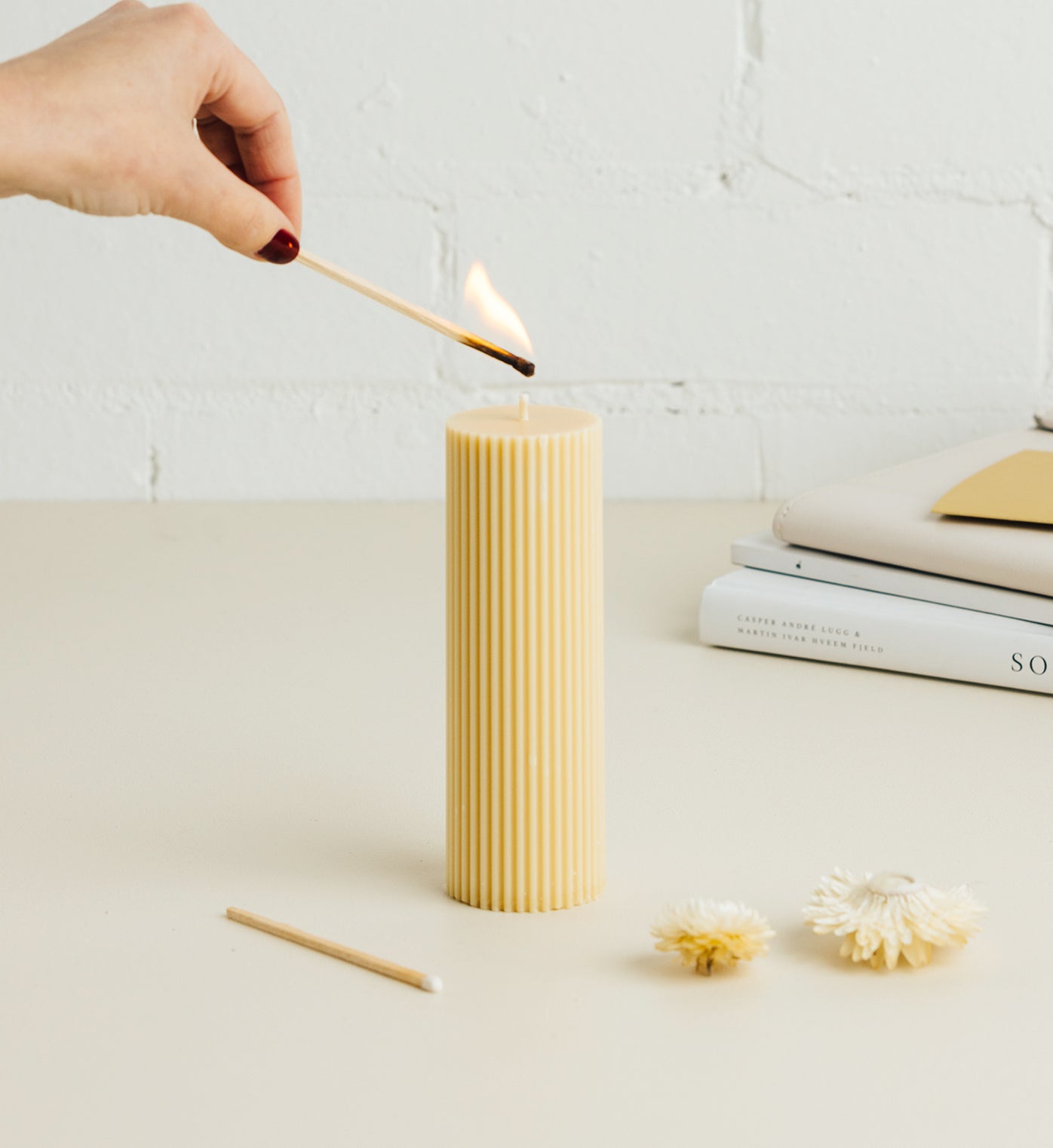 BTNCL | Large Pillar Candle | Butter