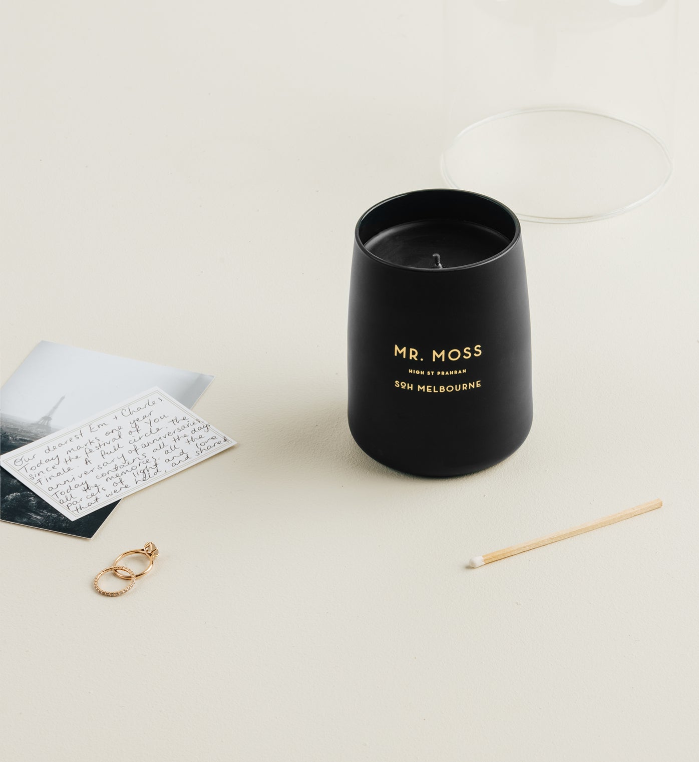 SOH | 400g Candle | Black Matte | Moss