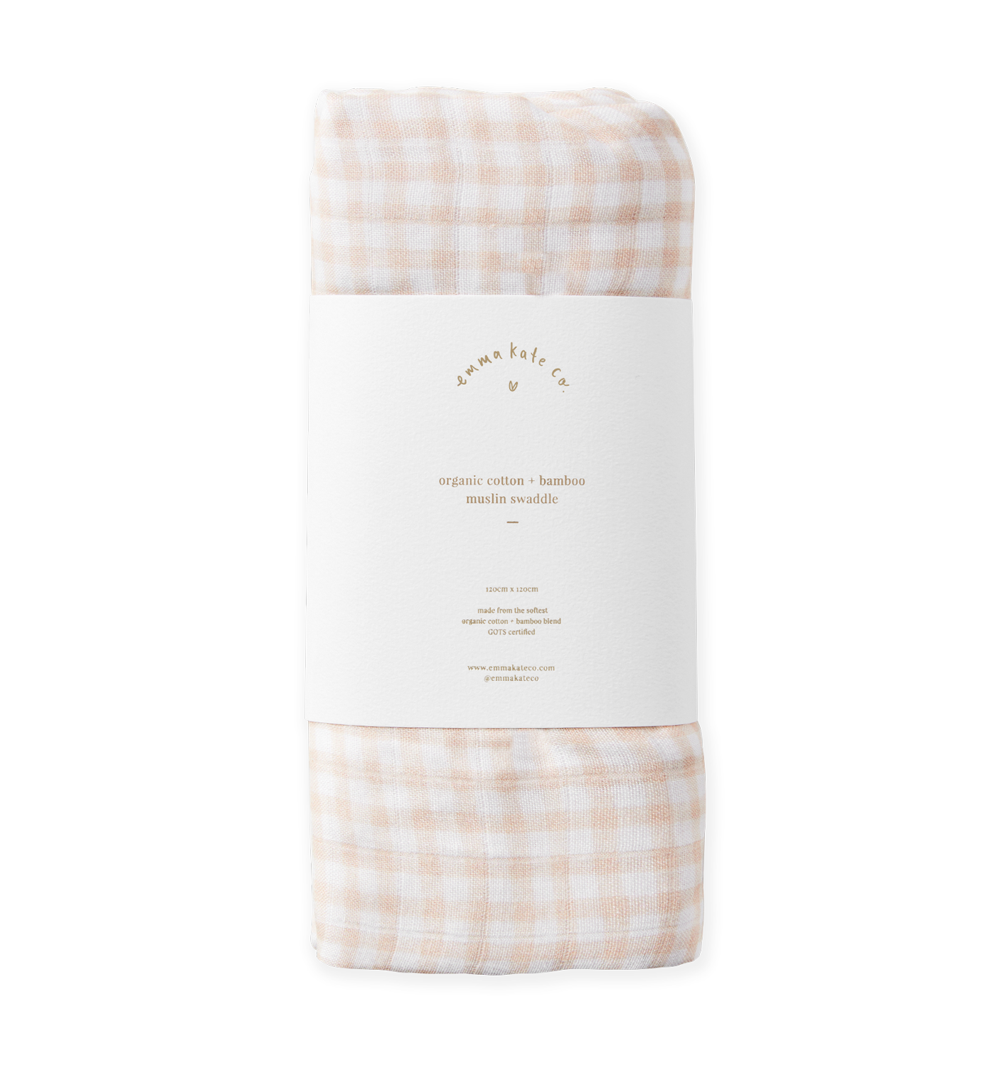 Baby Swaddle | Peony Gingham