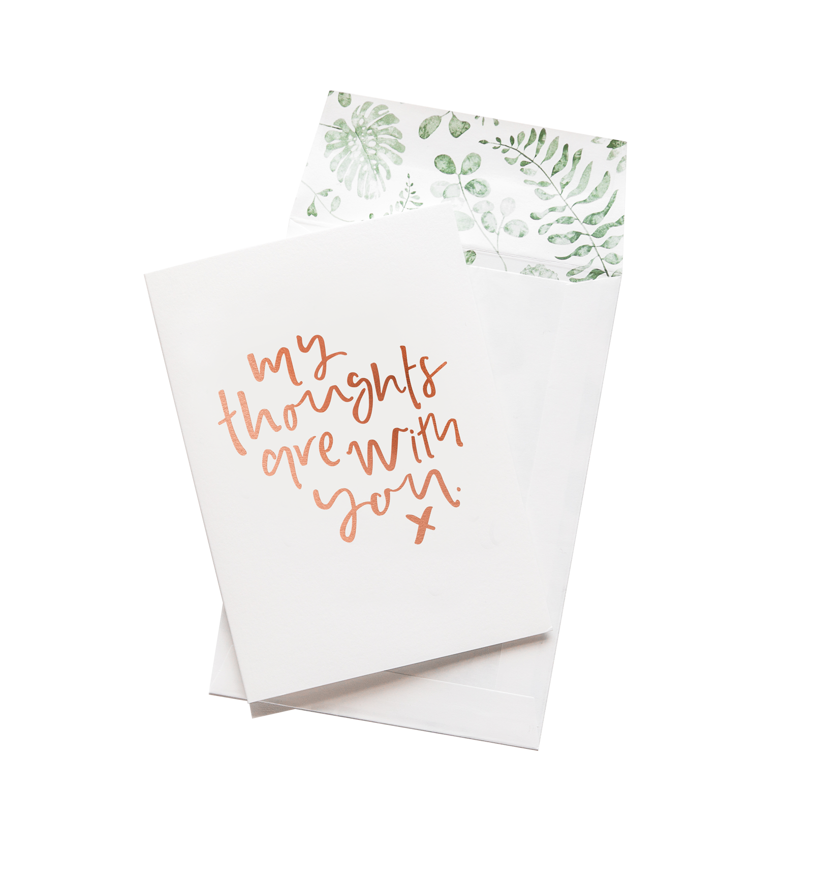 Thoughts Are With You | Greeting Card