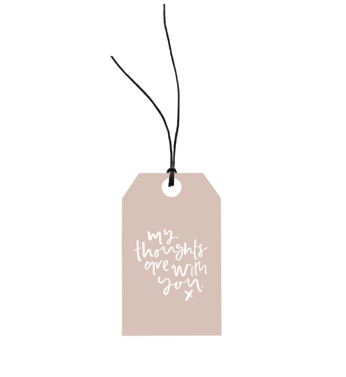 My Thoughts Are With You | Gift Tag
