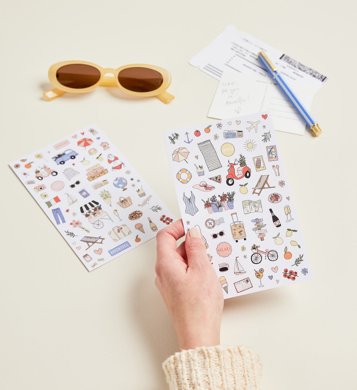 Illustrated Stickers Set | Travel