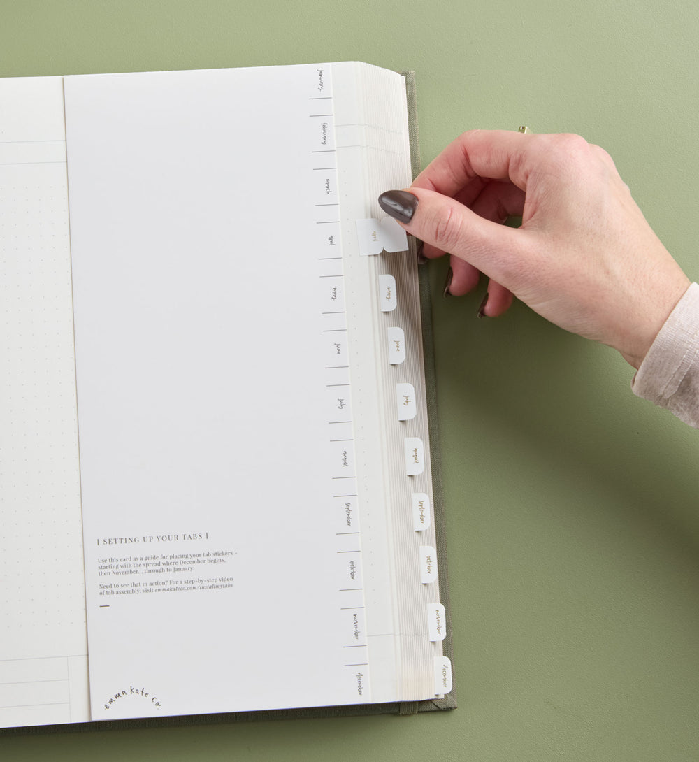 Planner Tab Stickers | Grande | Lettering