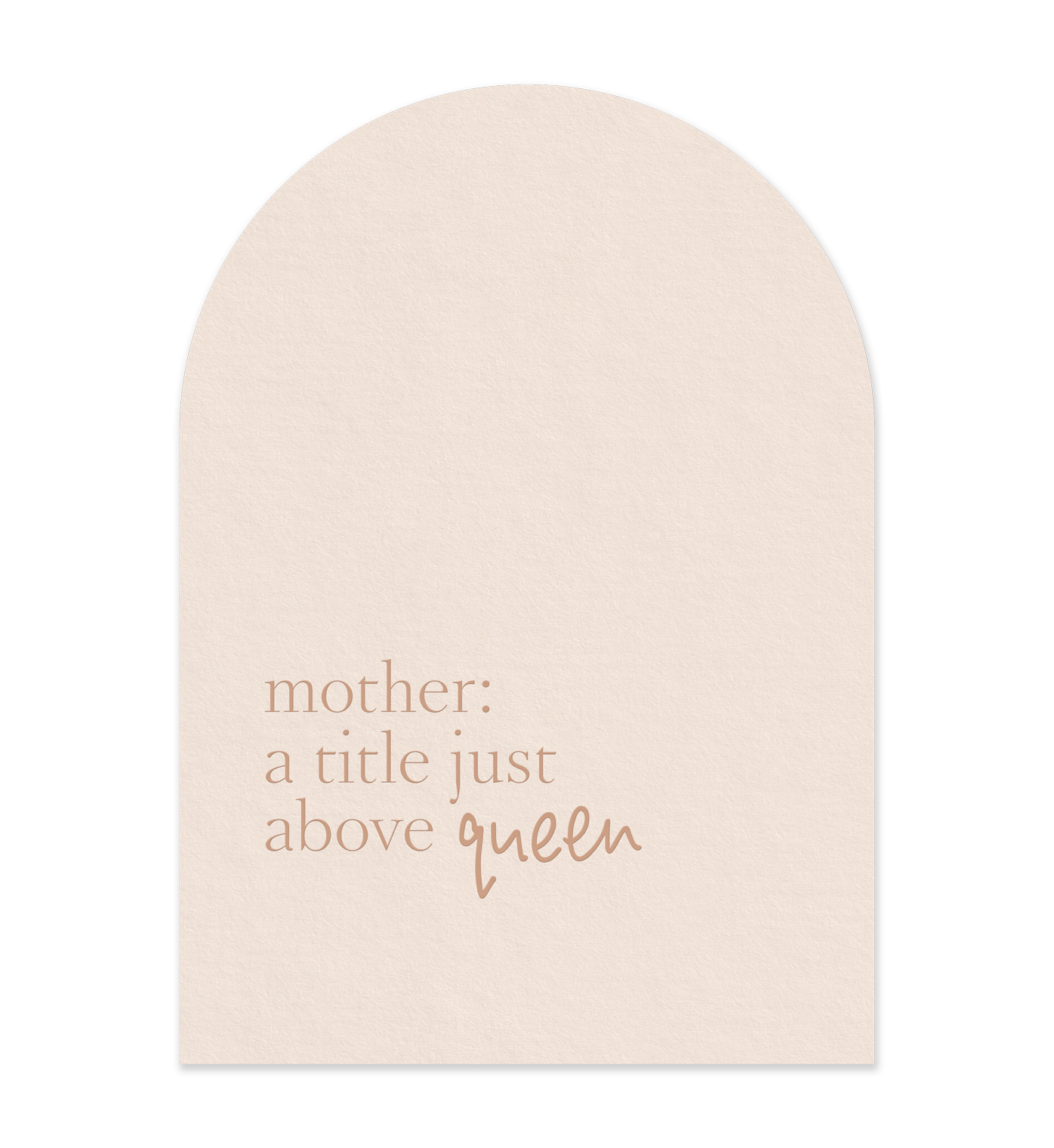 Mother, Queen // Greeting Card