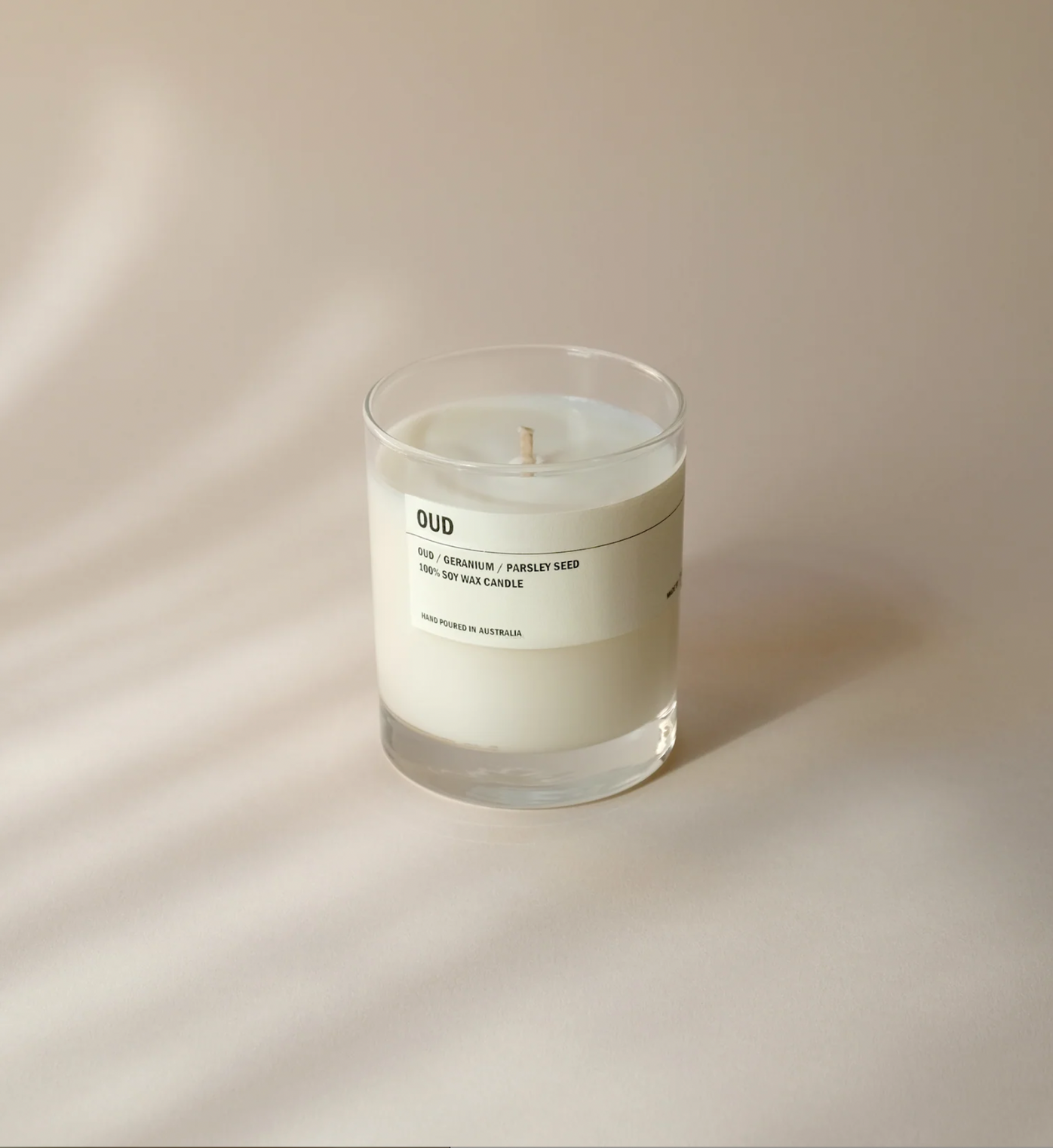 Clear Tumbler Soy Candle  | OUD