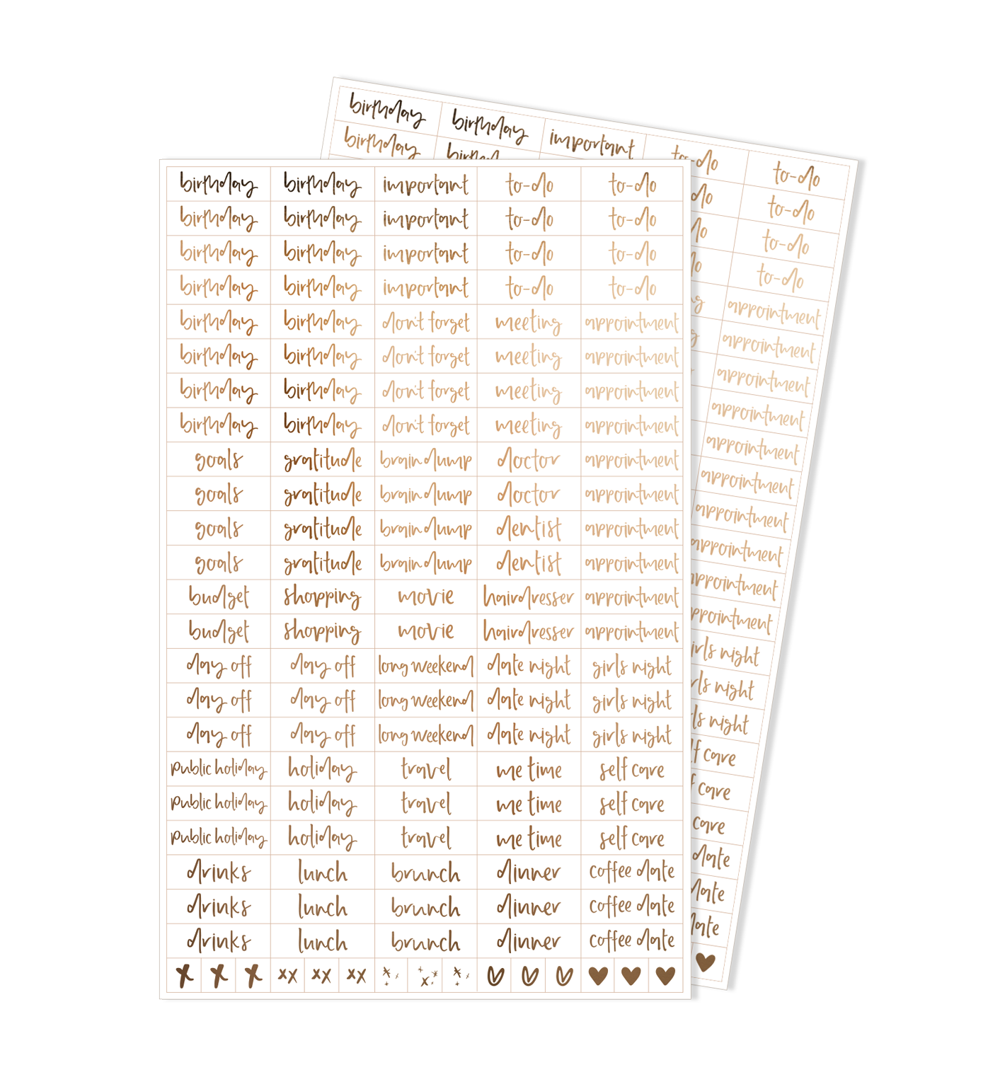 Word Stickers | Essentials Set