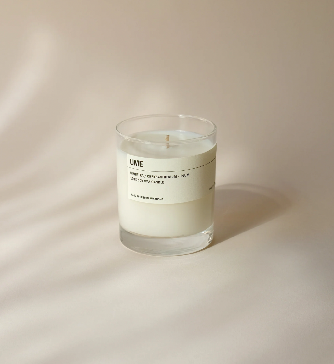 Clear Tumbler Soy Candle  | UME