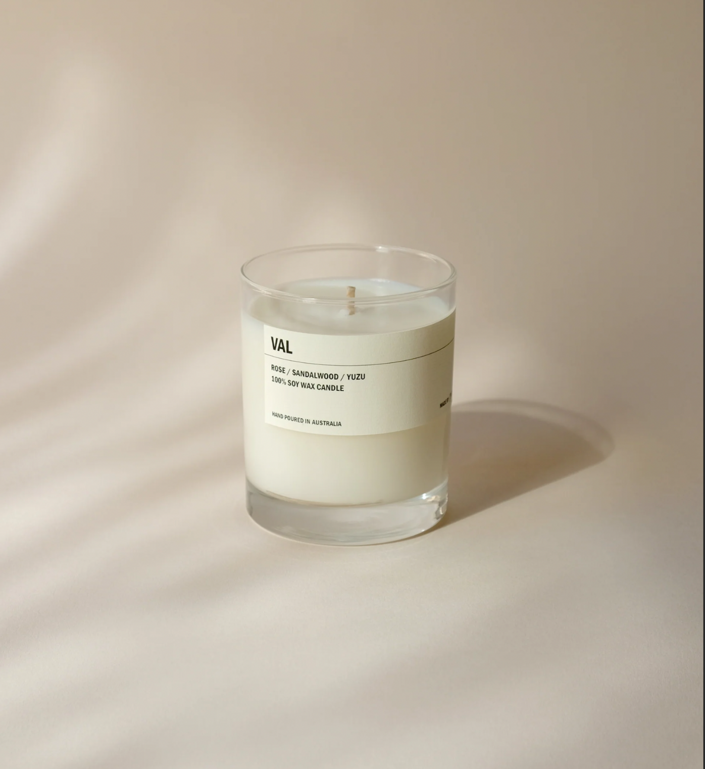 Clear Tumbler Soy Candle  | VAL