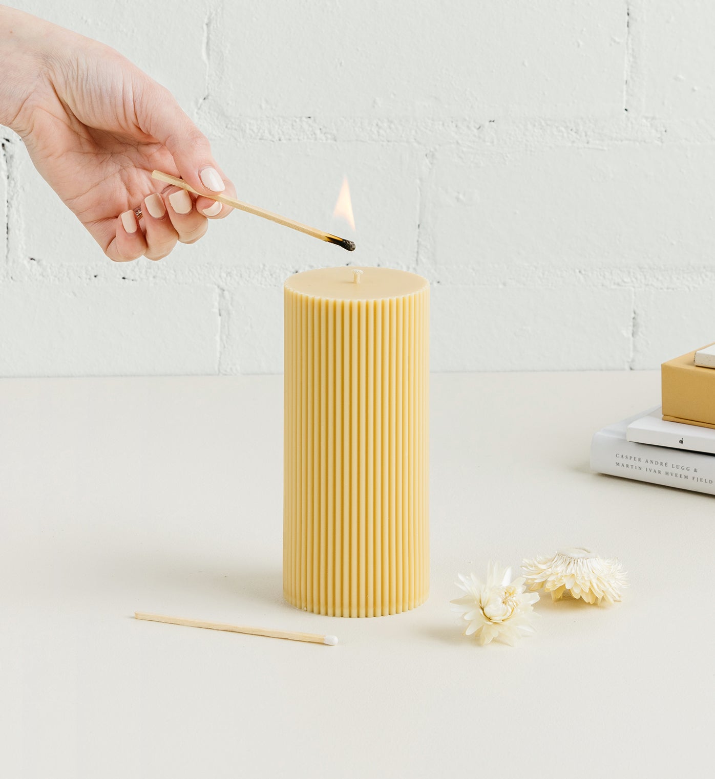 BTNCL | XL Pillar Candle | Butter
