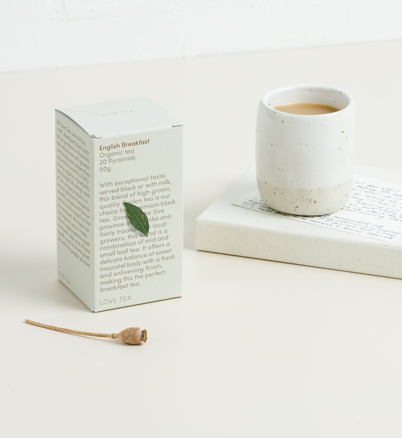 Love Tea | 20 Pyramids Box | English Breakfast