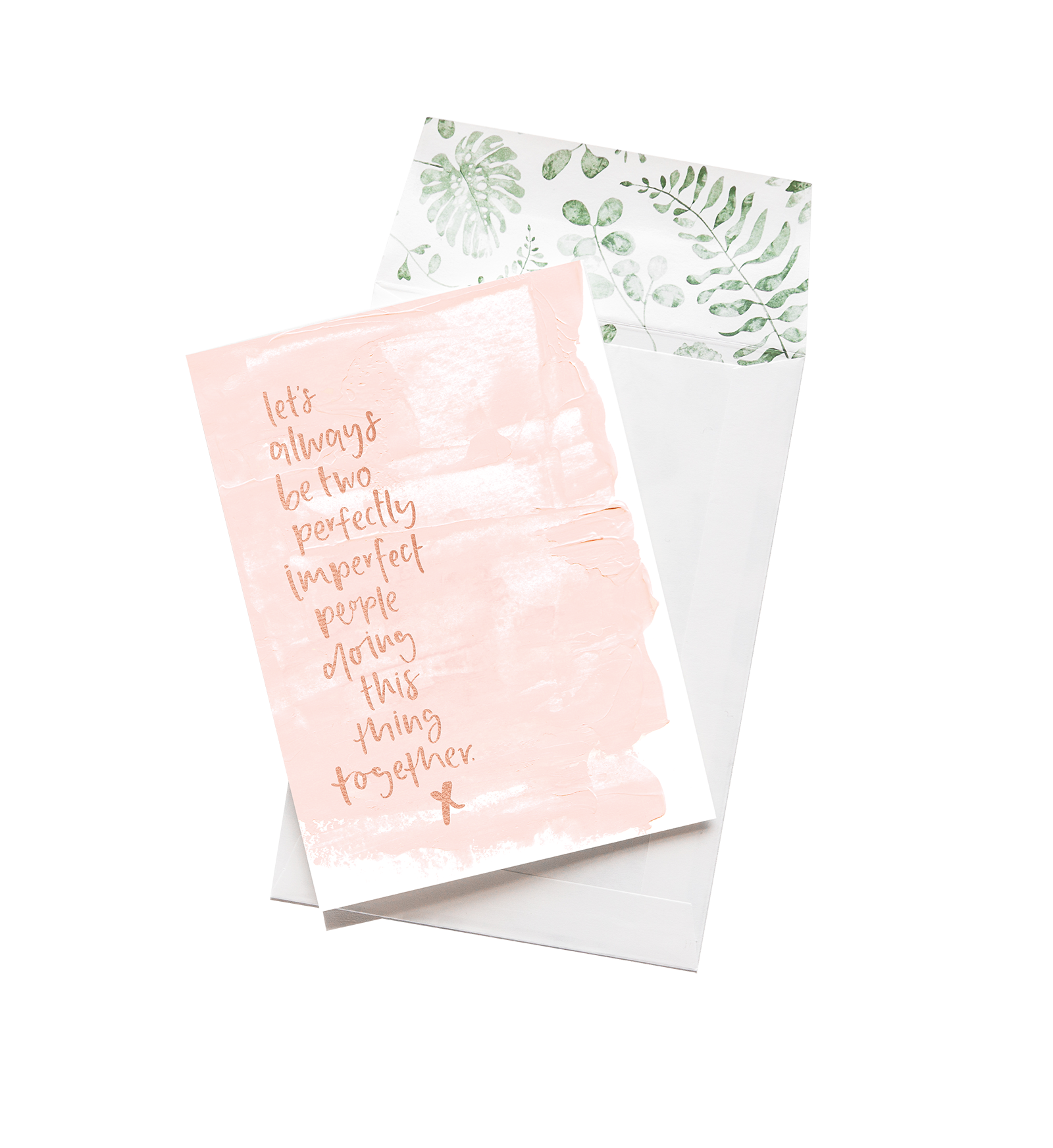 Let’s Always Be Two Imperfect People // Greeting Card